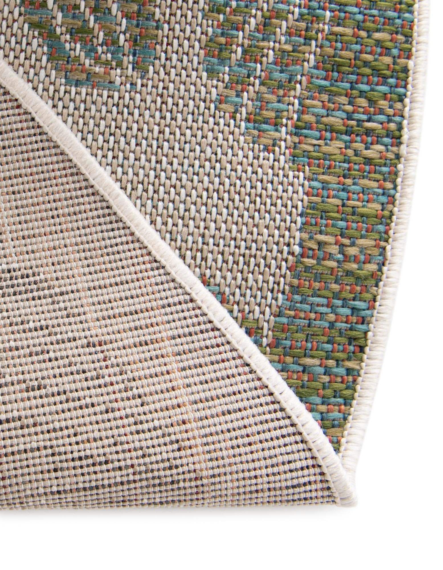 Rugs.com Baja Outdoor Collection Rug – 10 Ft Round Beige Medium-Pile Rug Perfect for Kitchens, Dining Rooms - Image 8