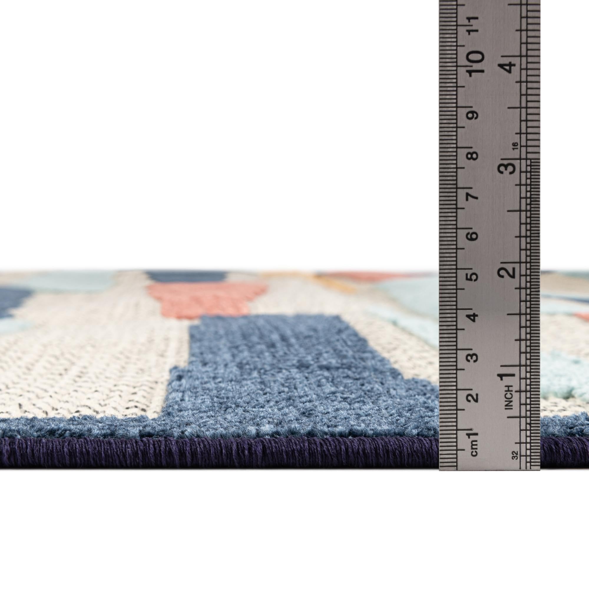 Rugs.com Belize Outdoor Collection Rug – 3 Ft Round Ivory Flatweave-Pile Rug Perfect for Kitchens, Dining Rooms - Image 6