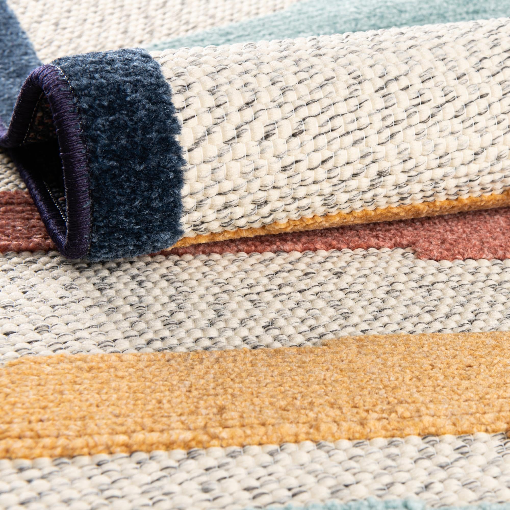 Rugs.com Belize Outdoor Collection Rug – 3 Ft Round Ivory Flatweave-Pile Rug Perfect for Kitchens, Dining Rooms - Image 7