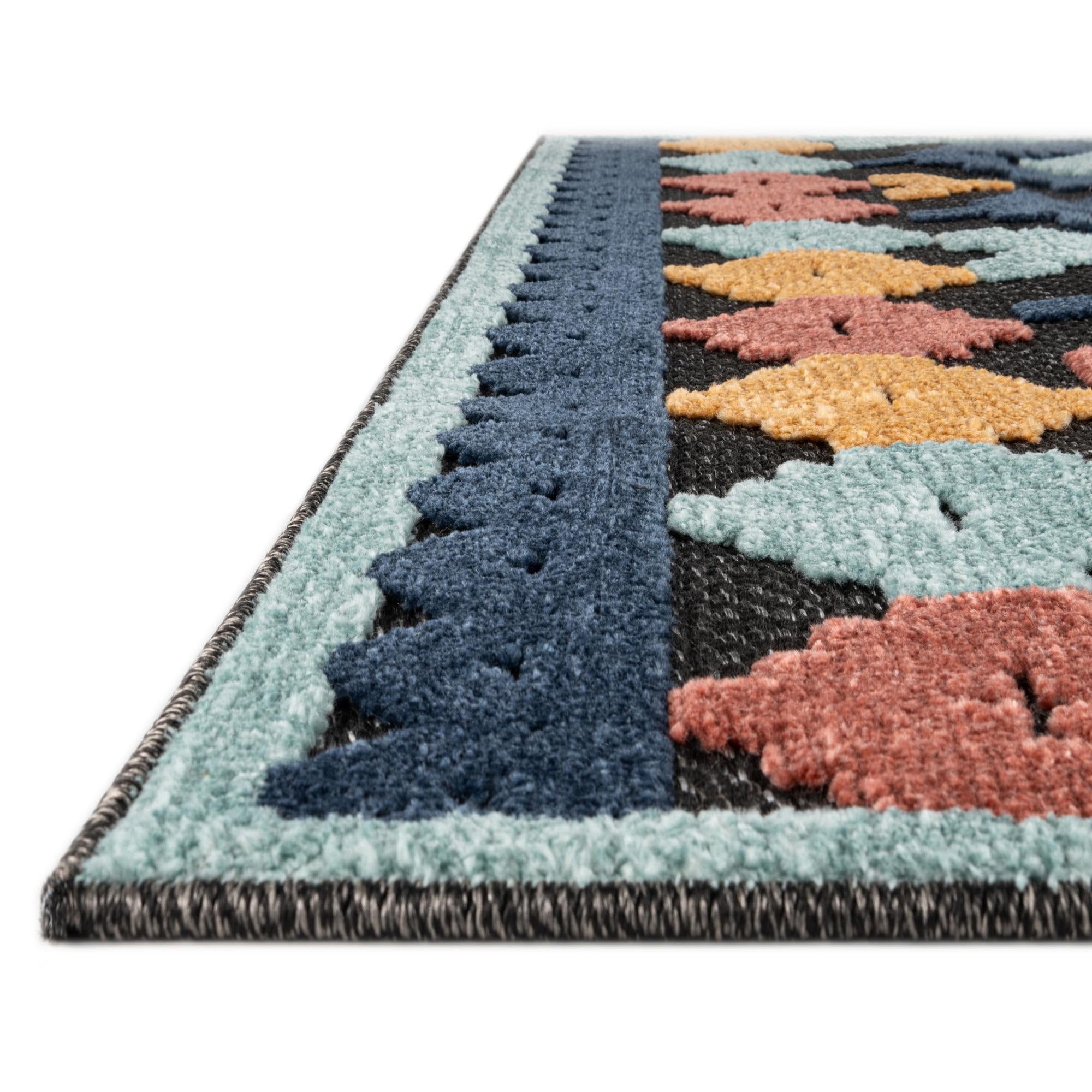Rugs.com Belize Outdoor Collection Rug – 5x8 Charcoal Flatweave-Pile Rug Perfect for Bedrooms, Dining Rooms, Living Rooms - Image 5