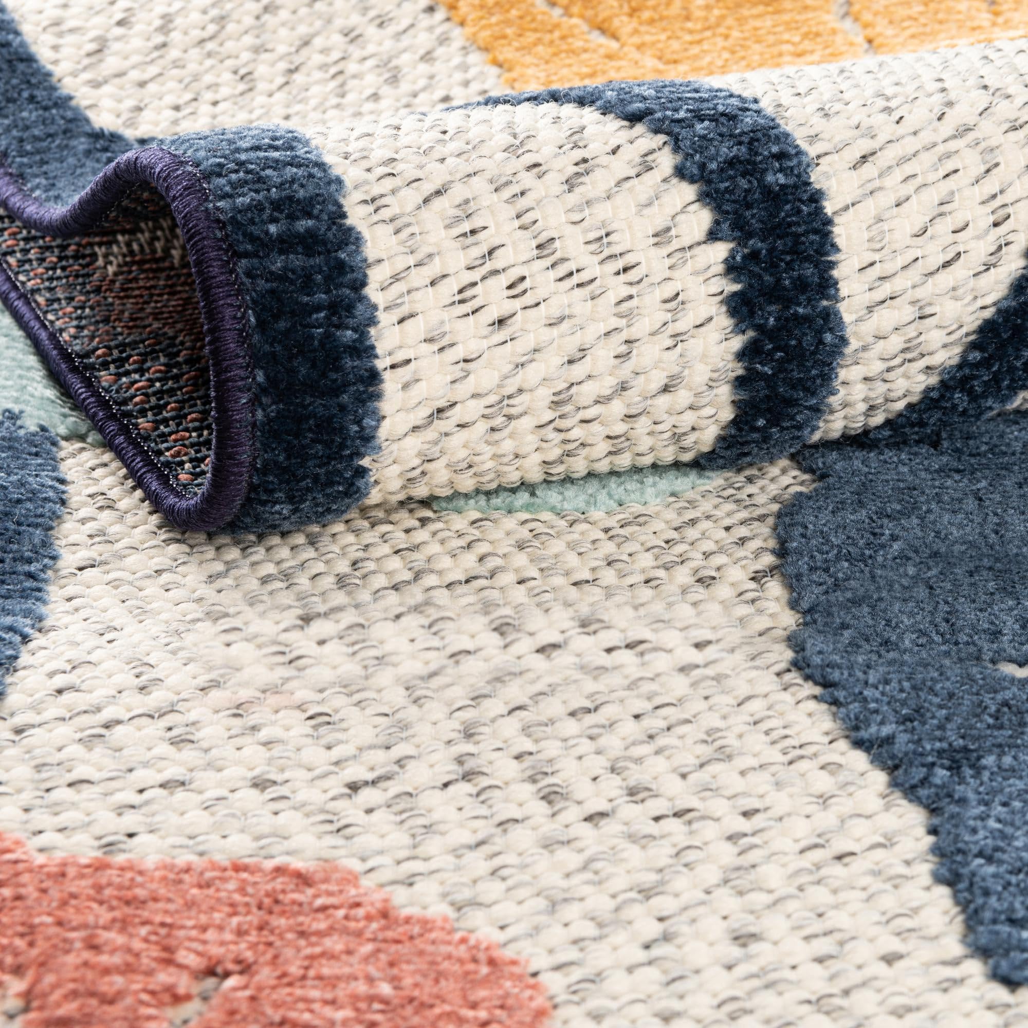 Rugs.com Belize Outdoor Collection Rug – 5x8 Ivory Flatweave-Pile Rug Perfect for Bedrooms, Dining Rooms, Living Rooms - Image 5