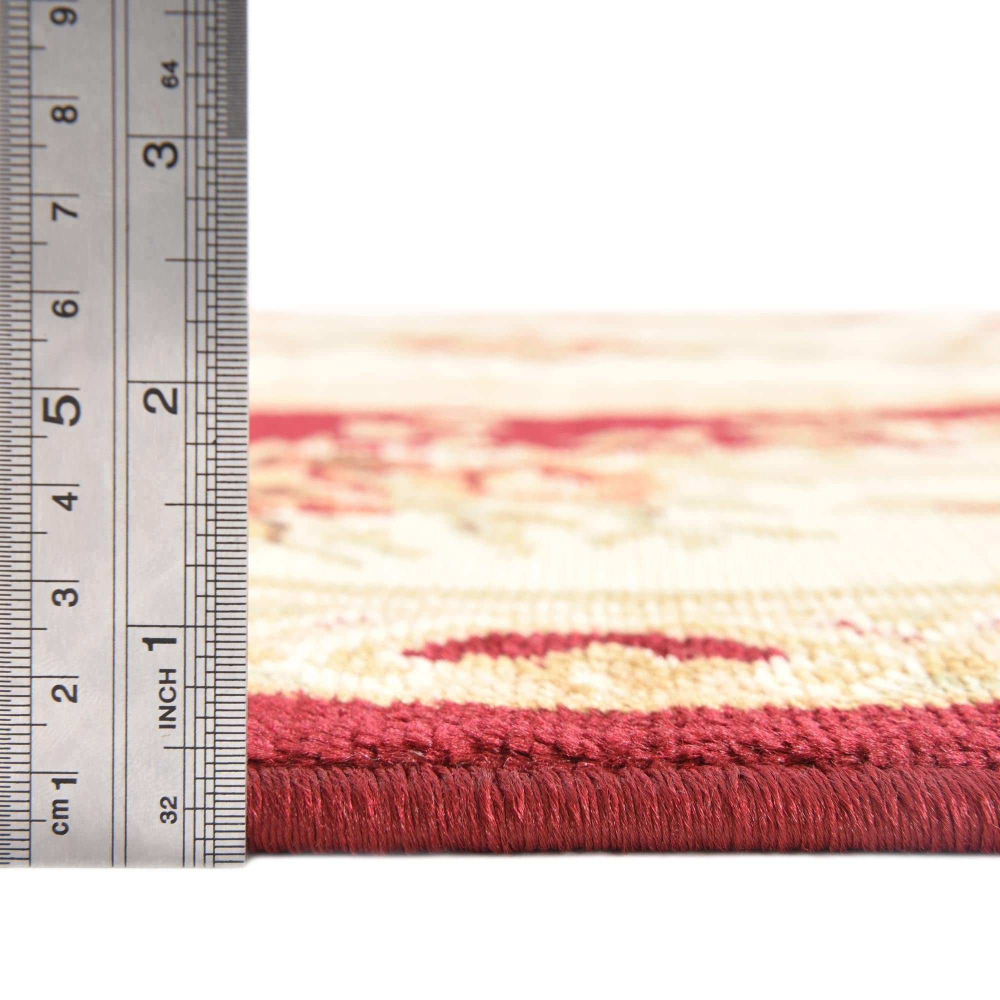 Rugs.com Chateau Collection Rug – 2' x 3' Red Medium Rug Perfect for Entryways, Kitchens, Breakfast Nooks, Accent Pieces - Image 7