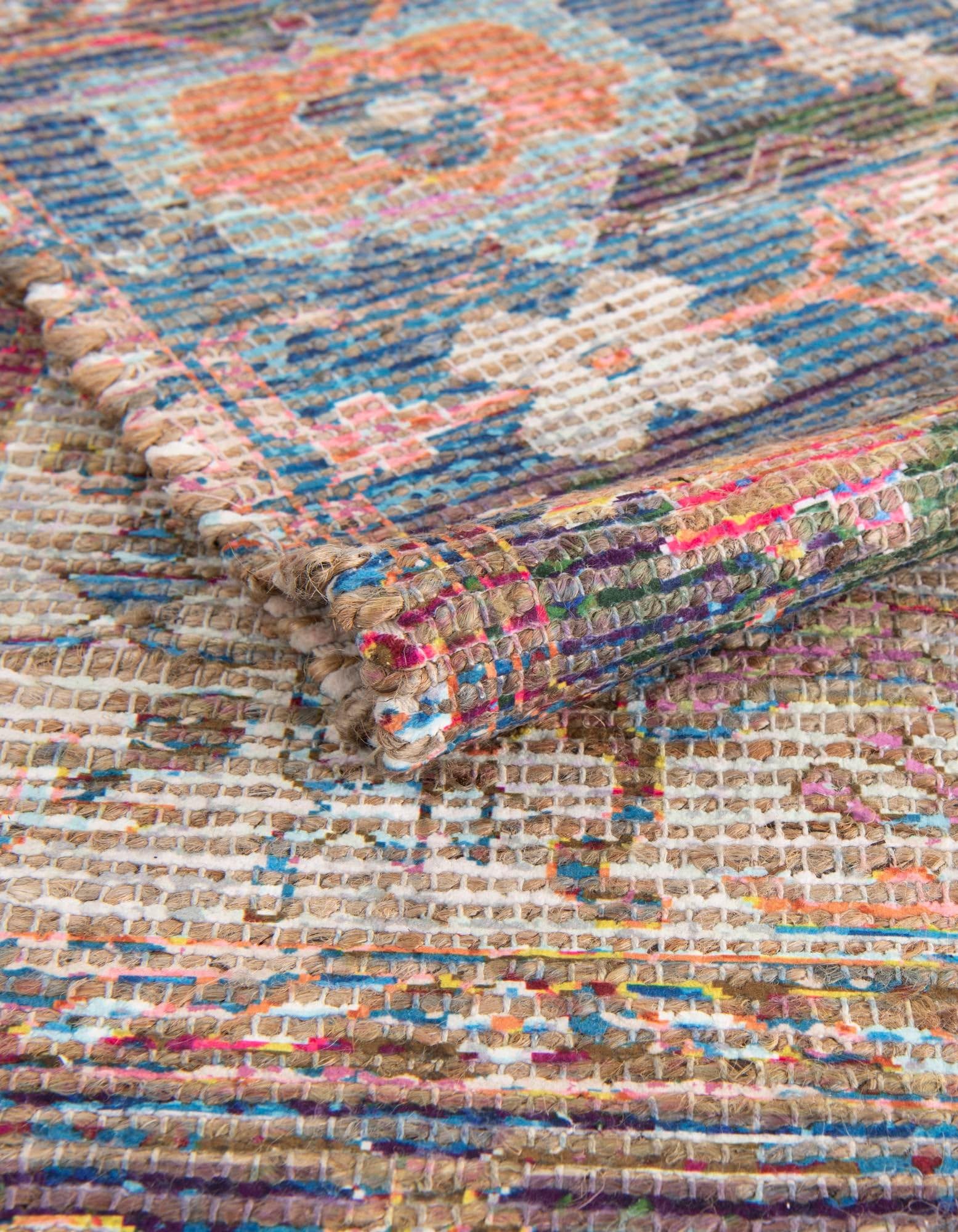 Rugs.com Chenille Jute Collection Rug – 2x3 Multi Medium-Pile Rug Perfect for Entryways, Kitchens, Breakfast Nooks, Accent Pieces - Image 8