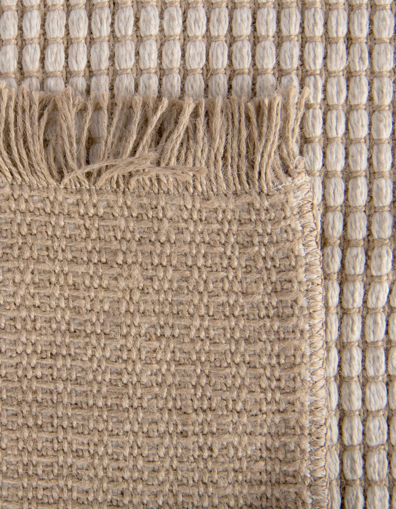 Rugs.com Cottage Farm Collection Rug – 8 Ft Square Ivory Flatweave-Pile Rug Perfect for Living Rooms, Kitchens, Entryways - Image 6