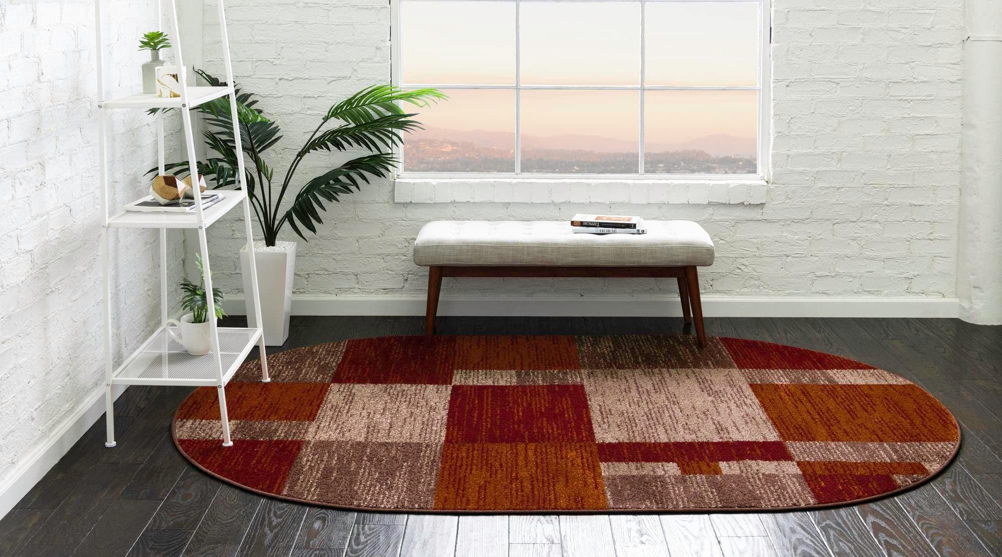 Rugs.com Equinox Collection Rug – 4x6 Oval Multi Low-Pile Rug Perfect for Living Rooms, Large Dining Rooms, Open Floorplans - Image 3
