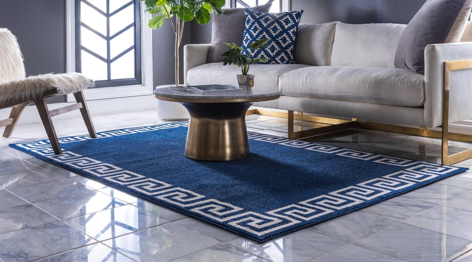 Rugs.com Hera Collection Rug – 9x12 Navy Blue Medium-Pile Rug Perfect for Living Rooms, Large Dining Rooms, Open Floorplans - Image 6