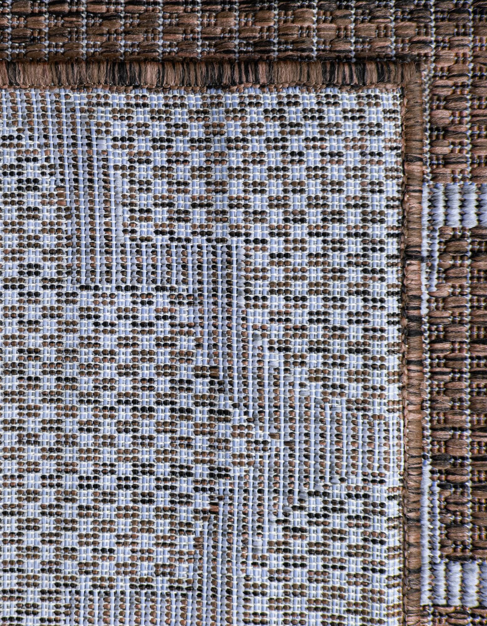 Rugs.com Outdoor Lattice Collection Rug – 5x8 Brown Flatweave-Pile Rug Perfect for Bedrooms, Dining Rooms, Living Rooms - Image 9