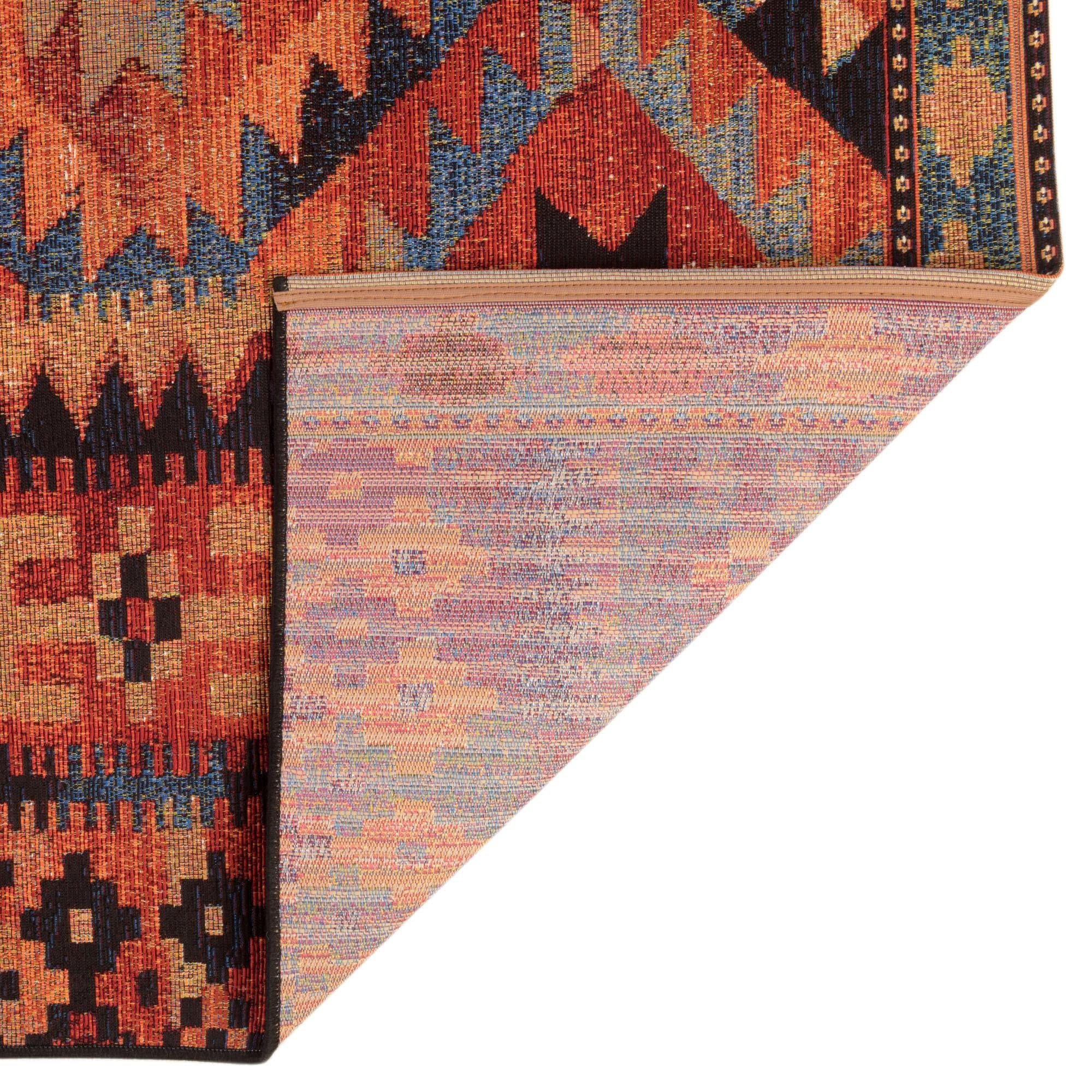 Rugs.com Outdoor Tribal Collection Rug – 10 Ft Runner Multi Flatweave-Pile Rug Perfect for Hallways, Entryways - Image 7