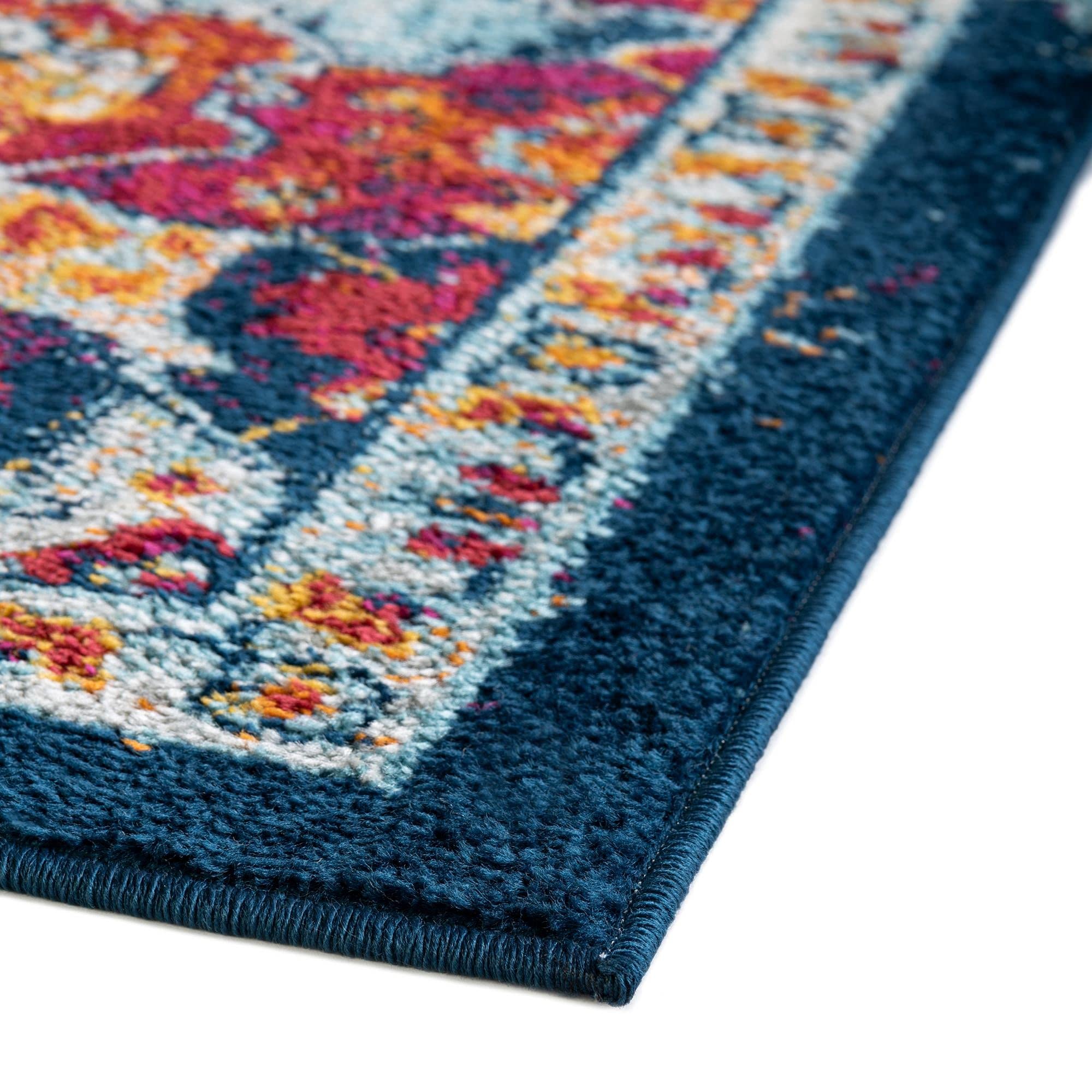 Rugs.com Parker Collection Rug – 5 Ft Octagon Multi Medium Rug Perfect for Living Rooms, Kitchens, Entryways - Image 7