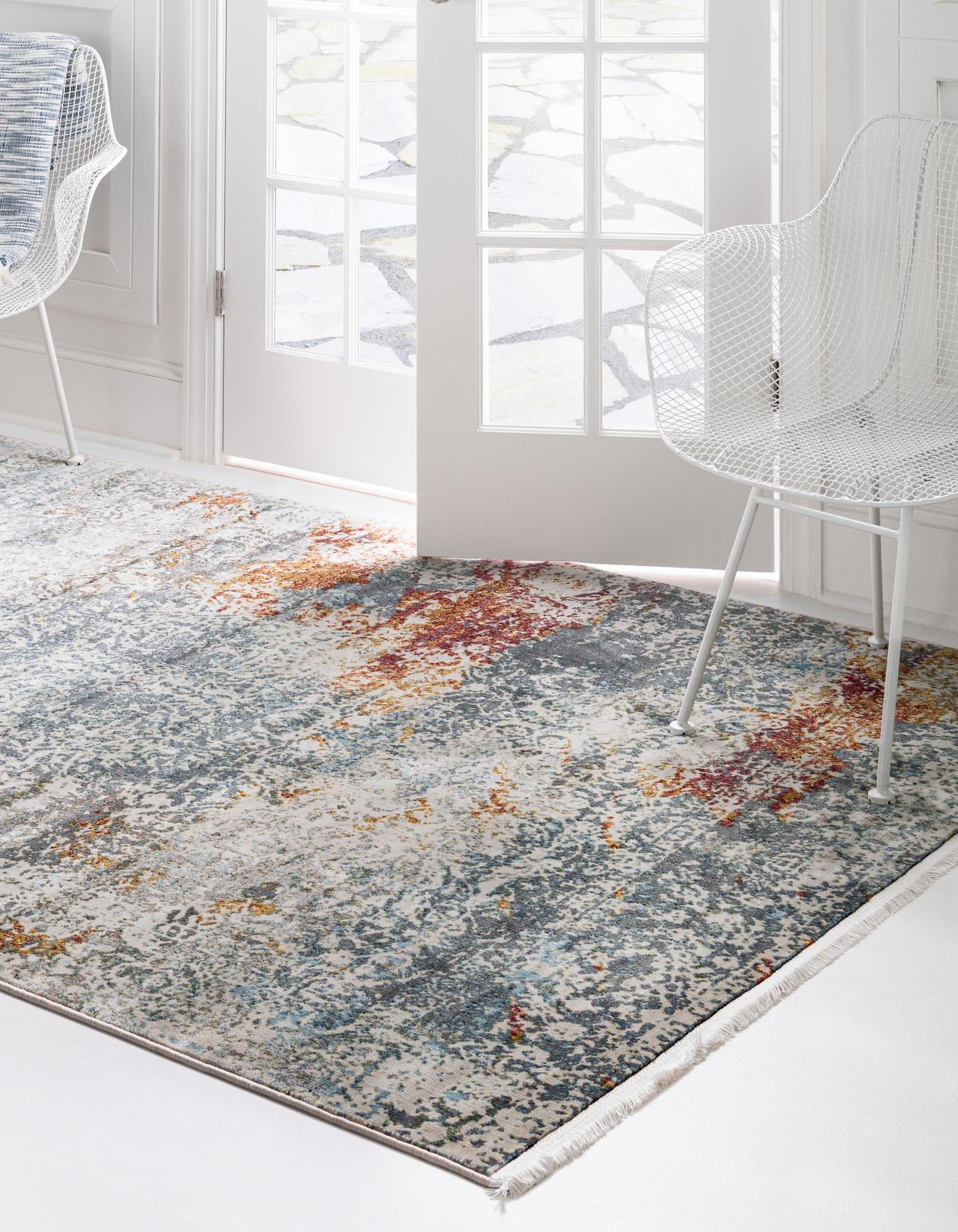 Rugs.com Santiago Collection Rug – 10x13 Cream Medium-Pile Rug Perfect for Living Rooms, Large Dining Rooms, Open Floorplans - Image 3