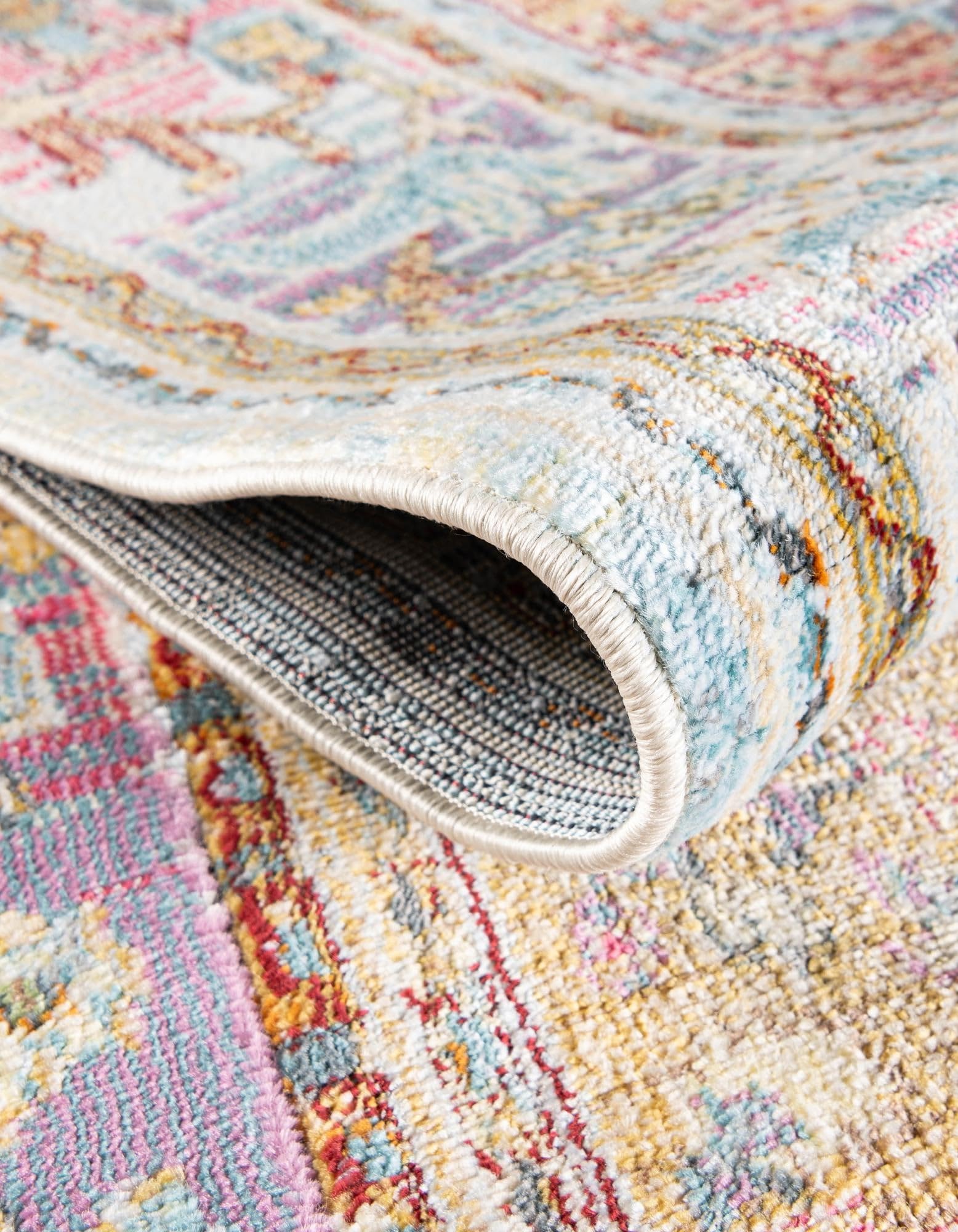 Rugs.com Santiago Collection Rug – 10x13 Light Blue Medium-Pile Rug Perfect for Living Rooms, Large Dining Rooms, Open Floorplans - Image 7