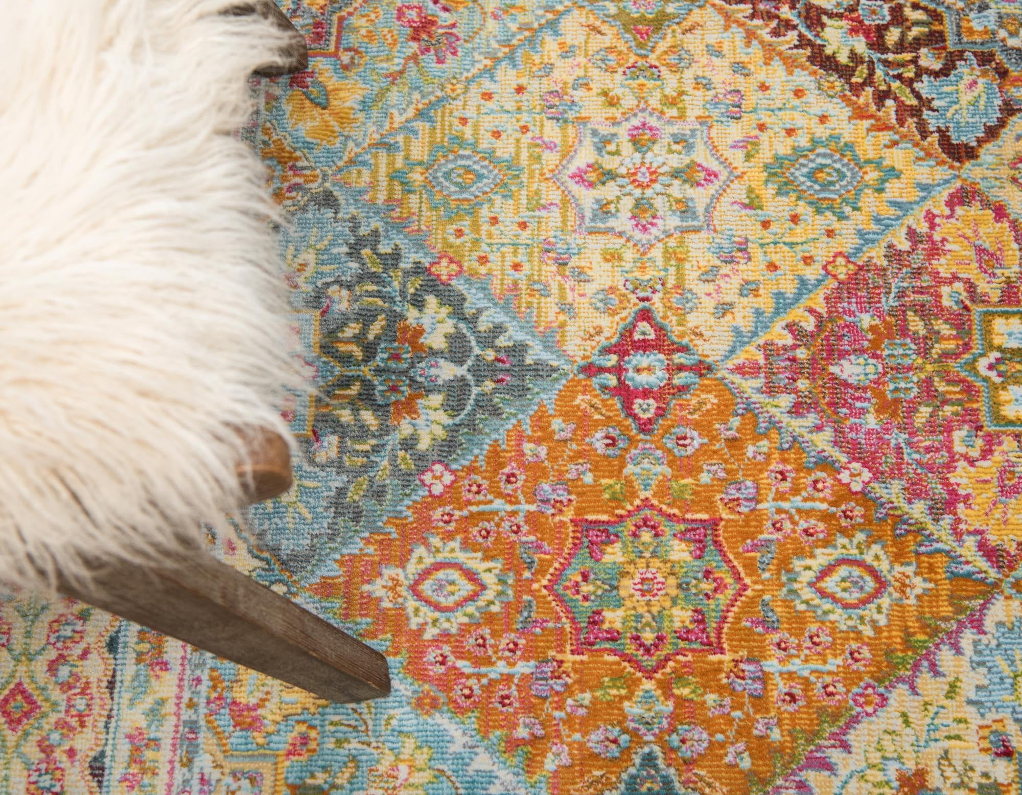 Rugs.com Santiago Collection Rug – 10x13 Multi Medium-Pile Rug Perfect for Living Rooms, Large Dining Rooms, Open Floorplans - Image 6