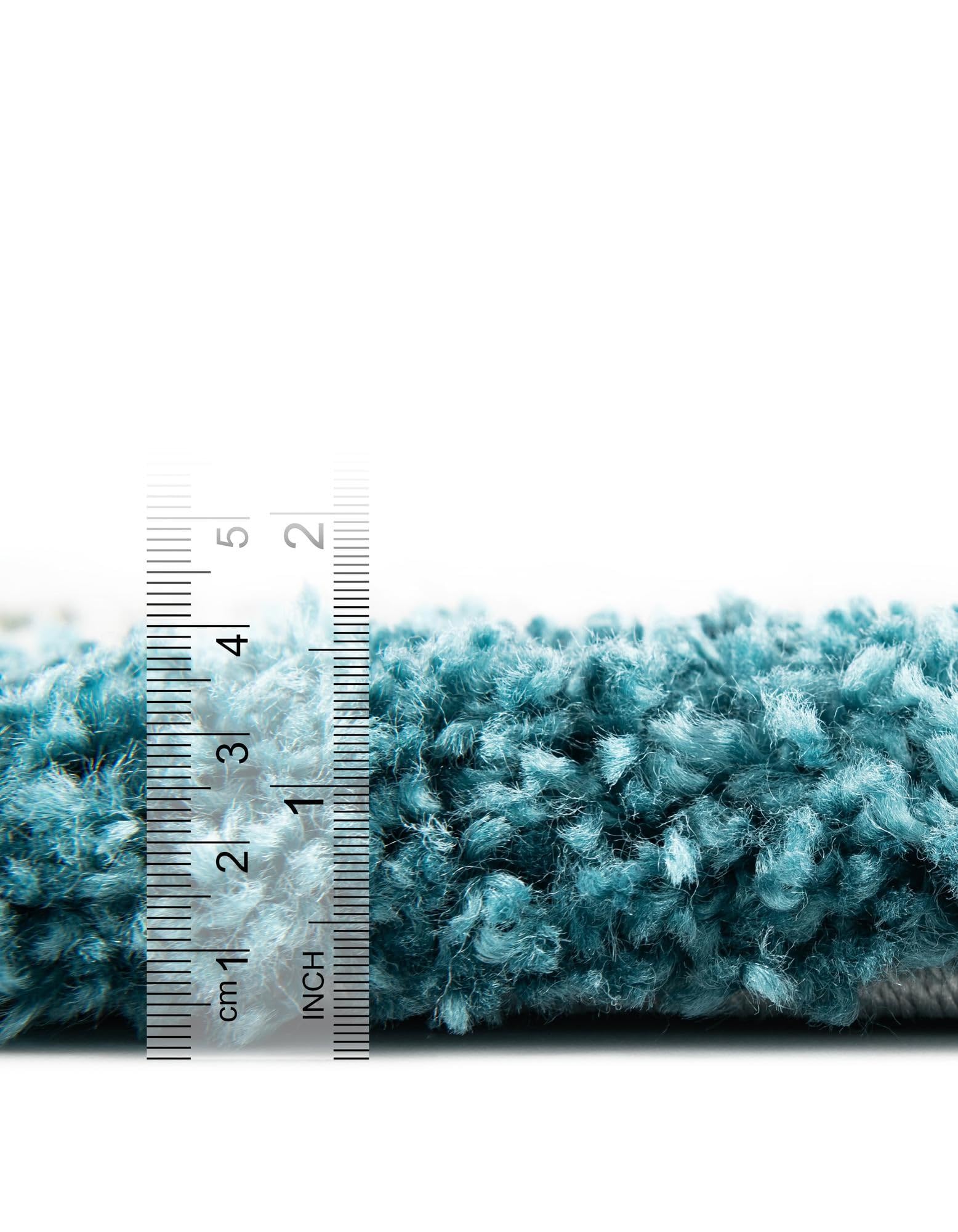 Rugs.com Soft Touch Shag Collection Rug – 10 Ft Runner Teal Shag-Pile Rug Perfect for Hallways, Entryways - Image 4