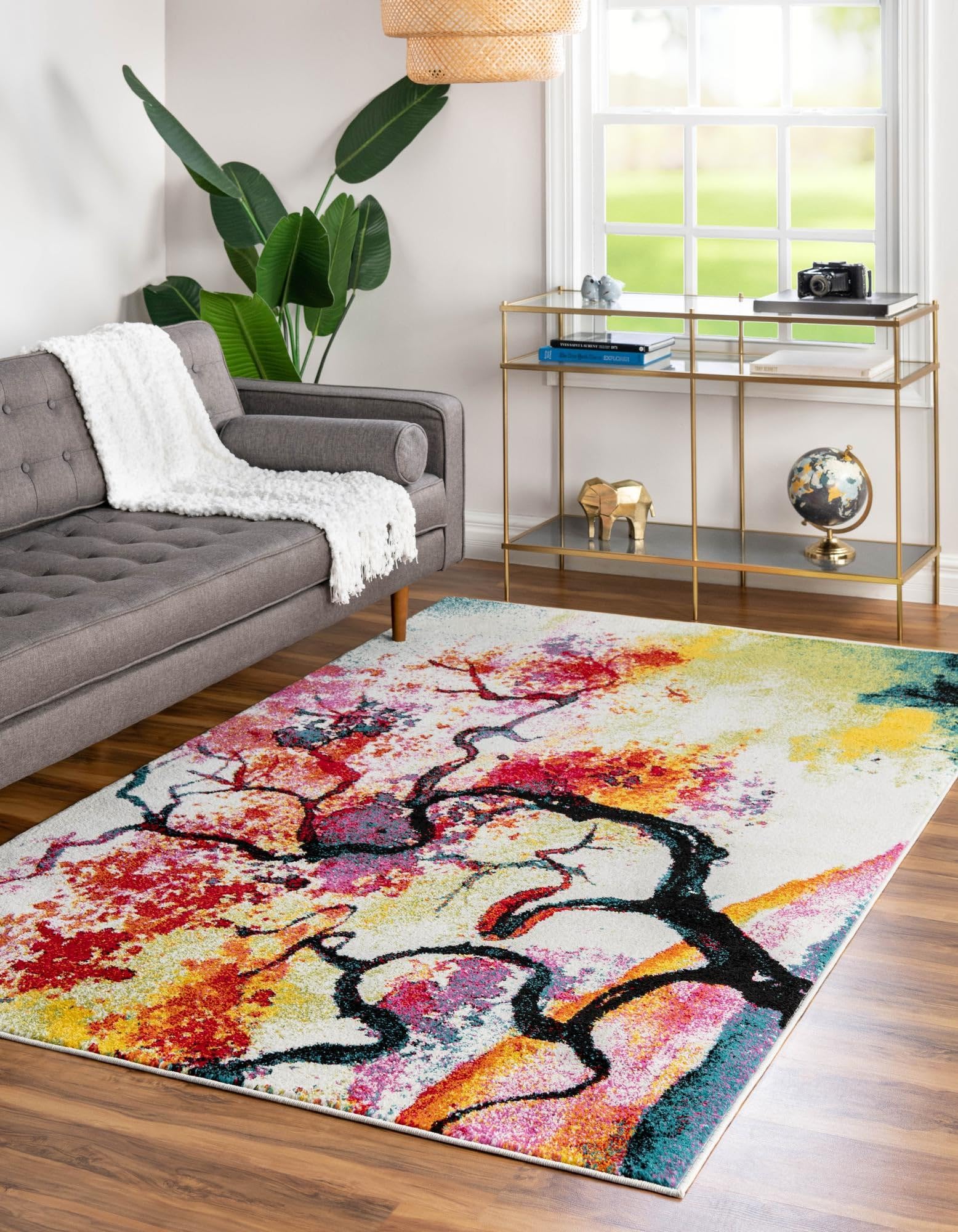 Rugs.com Tuscany Collection Rug – 9x12 Ivory Medium-Pile Rug Perfect for Living Rooms, Large Dining Rooms, Open Floorplans - Image 3