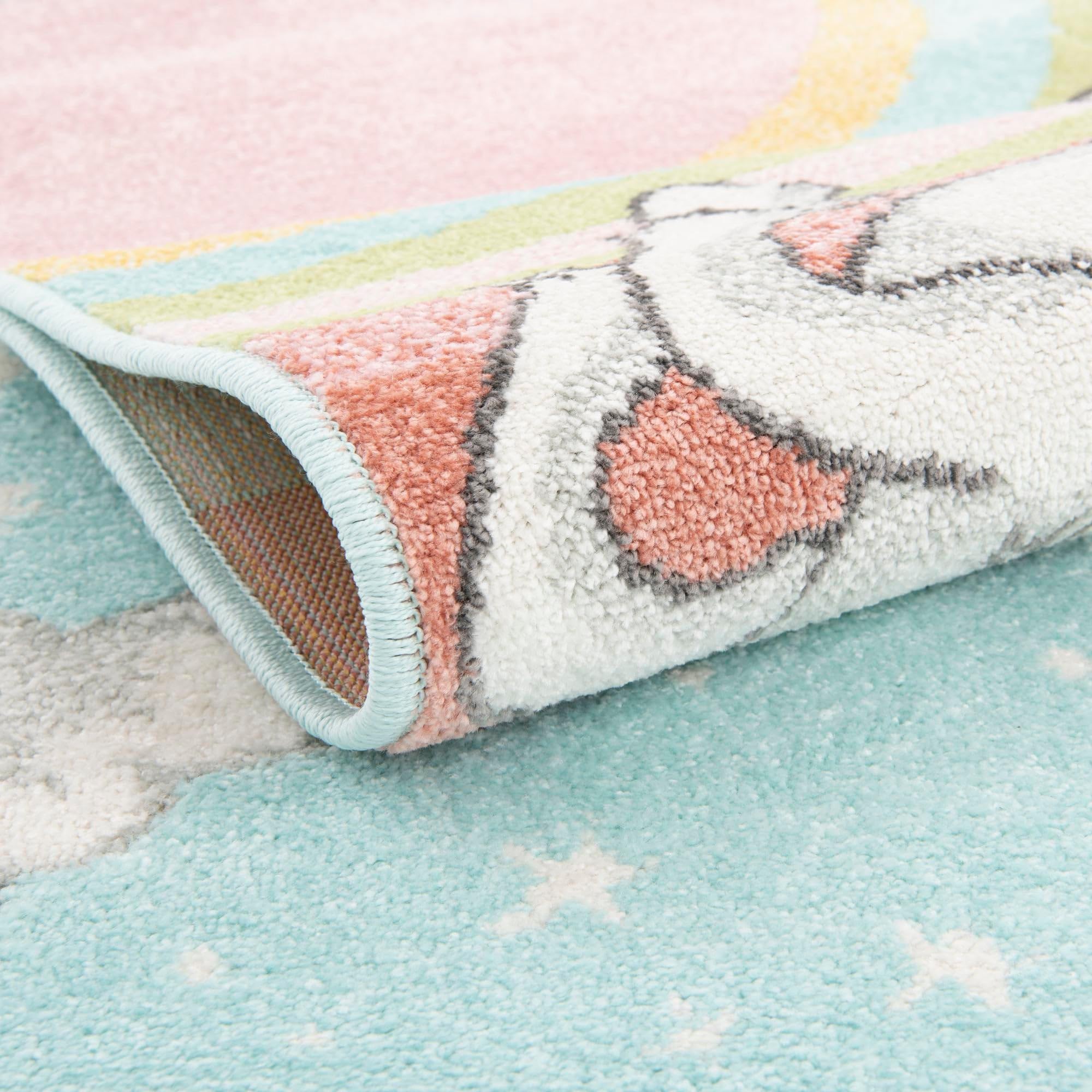 Rugs.com Whimsy Kids Collection Rug – 2x3 Multi Medium-Pile Rug Perfect for Entryways, Kitchens, Breakfast Nooks, Accent Pieces - Image 8